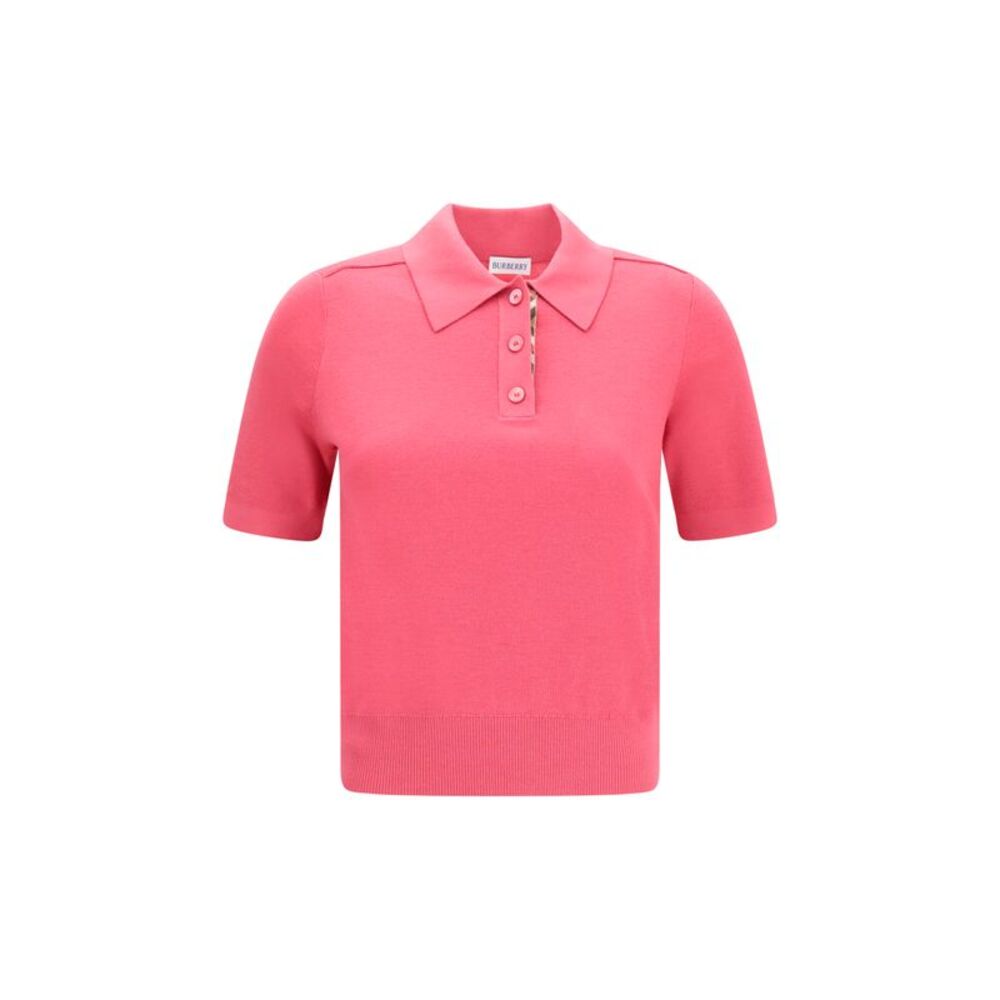 Burberry Women Wool Polo With Check Details